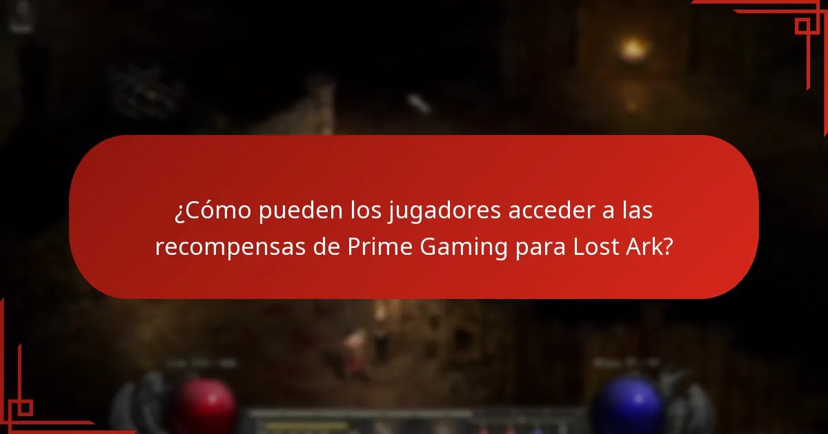 ¿Cómo pueden los jugadores acceder a las recompensas de Prime Gaming para Lost Ark?