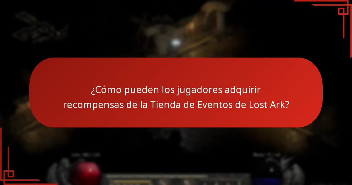 ¿Qué recompensas están disponibles en la Tienda de Eventos de Lost Ark?
