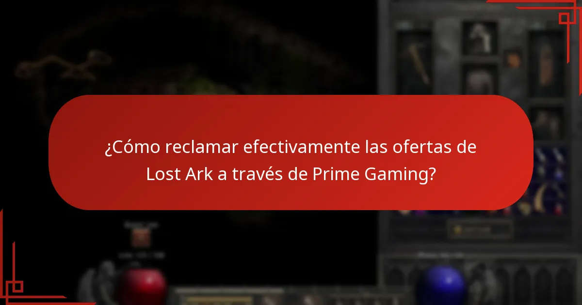 ¿Cuáles ofertas de Prime Gaming para Lost Ark han expirado?