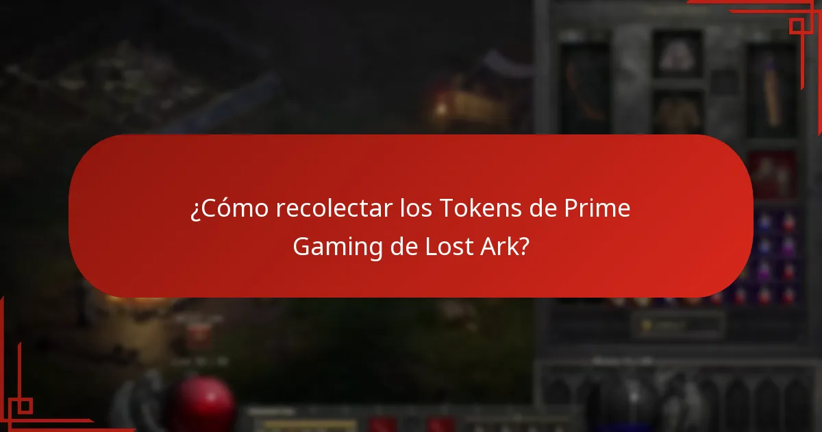 ¿Cómo usar los Tokens de Prime Gaming de Lost Ark?