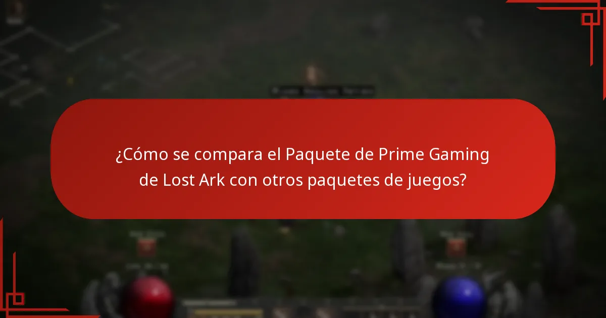 ¿Cómo puedo canjear el Paquete de Prime Gaming de Lost Ark?