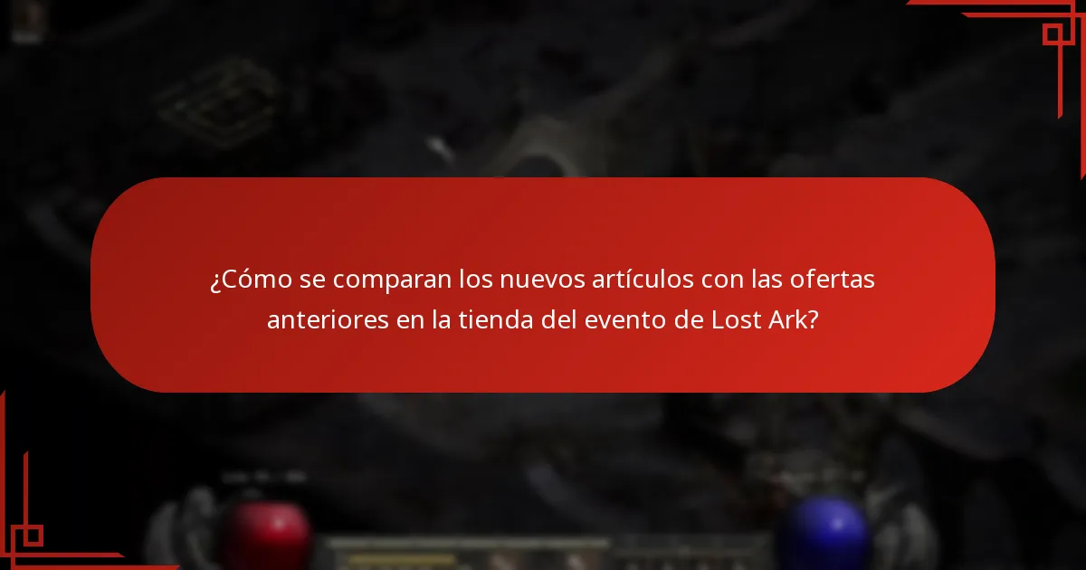 ¿Qué cambios se han realizado en la tienda del evento de Lost Ark?