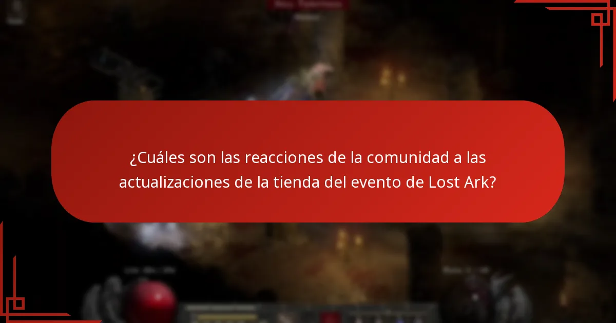 ¿Qué anuncios se han hecho respecto a la tienda del evento de Lost Ark?