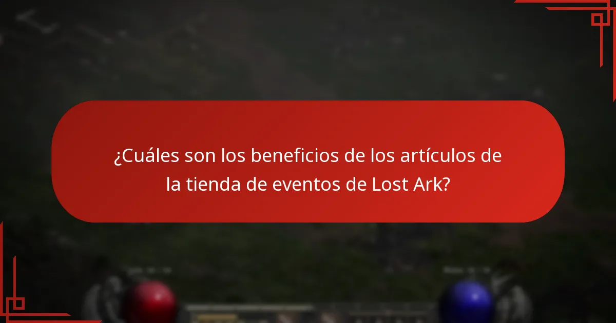 ¿Cuáles son los costos asociados con los artículos de la tienda de eventos de Lost Ark?
