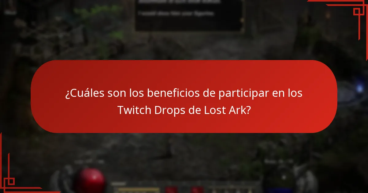 ¿Qué transmisiones de Twitch están participando en los Drops de Lost Ark?