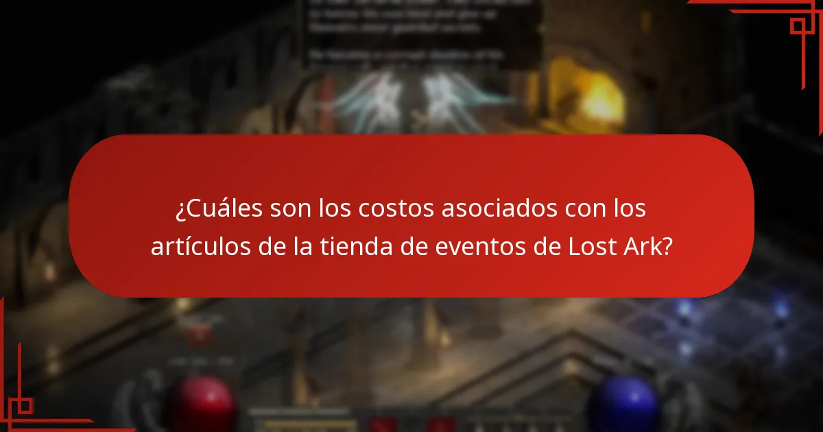 ¿Cuándo están disponibles los artículos de la tienda de eventos de Lost Ark?