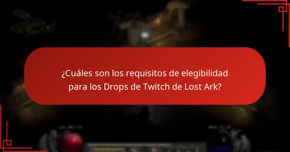 ¿Cómo activo los Drops de Twitch de Lost Ark?