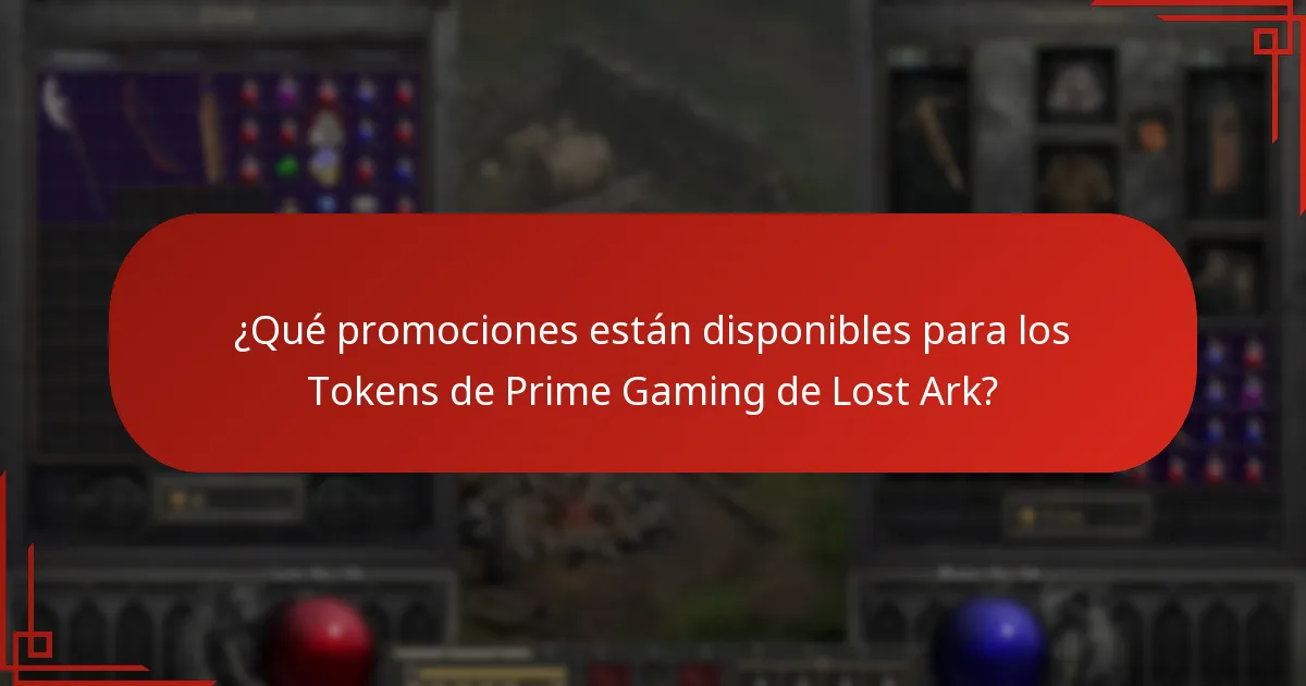 ¿Qué promociones están disponibles para los Tokens de Prime Gaming de Lost Ark?